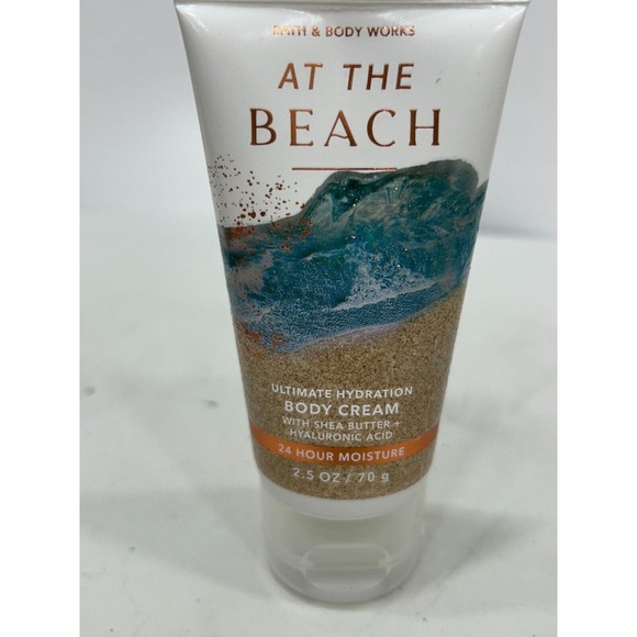 2 Set Bath and Body Works At The Beach Fragrance Mist & Body Cream 2.5 fl oz New - Picture 3 of 6